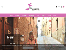 Tablet Screenshot of footprints.ie